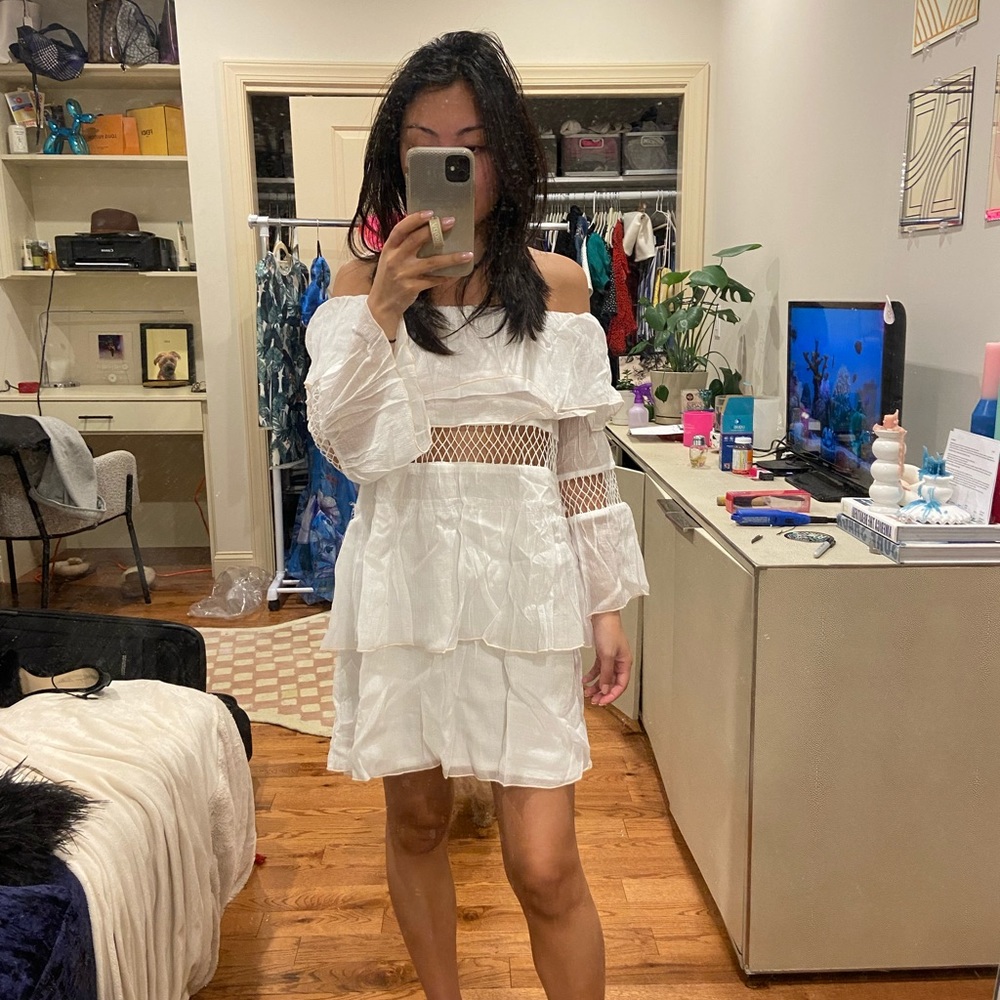 SUBOO Off The Shoulder Dress White   /22-R1A5